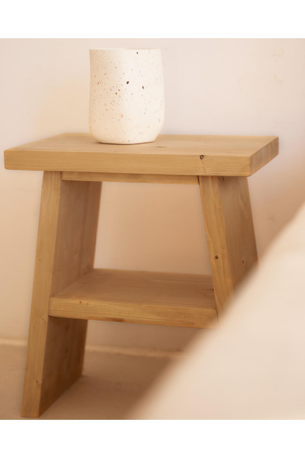 A-Shaped Wooden Side Table | Decowood Frida | Oroa.com