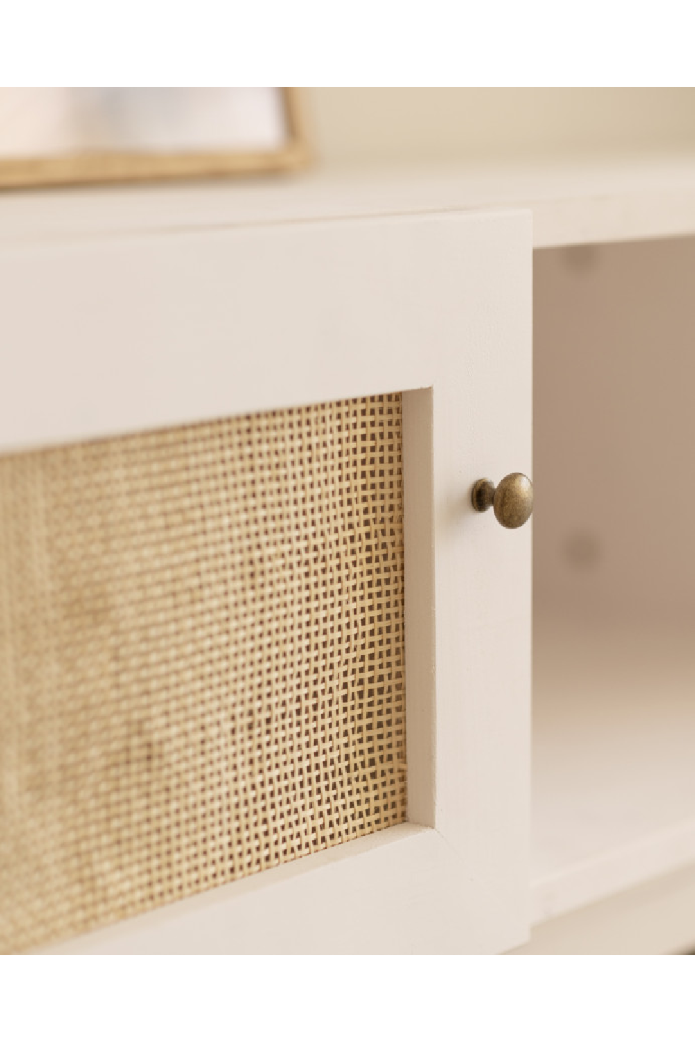 Rattan 2-Door Media Unit | Decowood Frida | Oroa.com