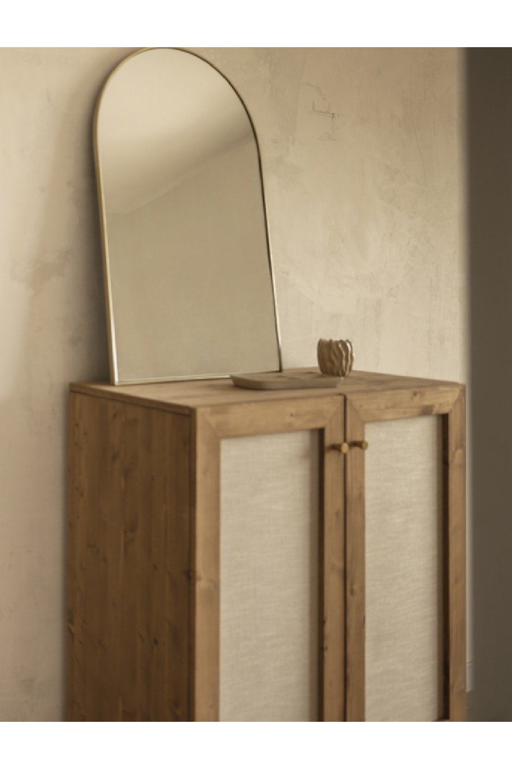 Fabric 2-Door Sideboard | Decowood Linen | Oroa.com