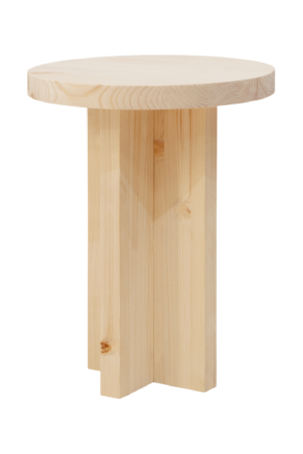 Japandi Round Bedside Table | Decowood Tokyo | Oroa.com