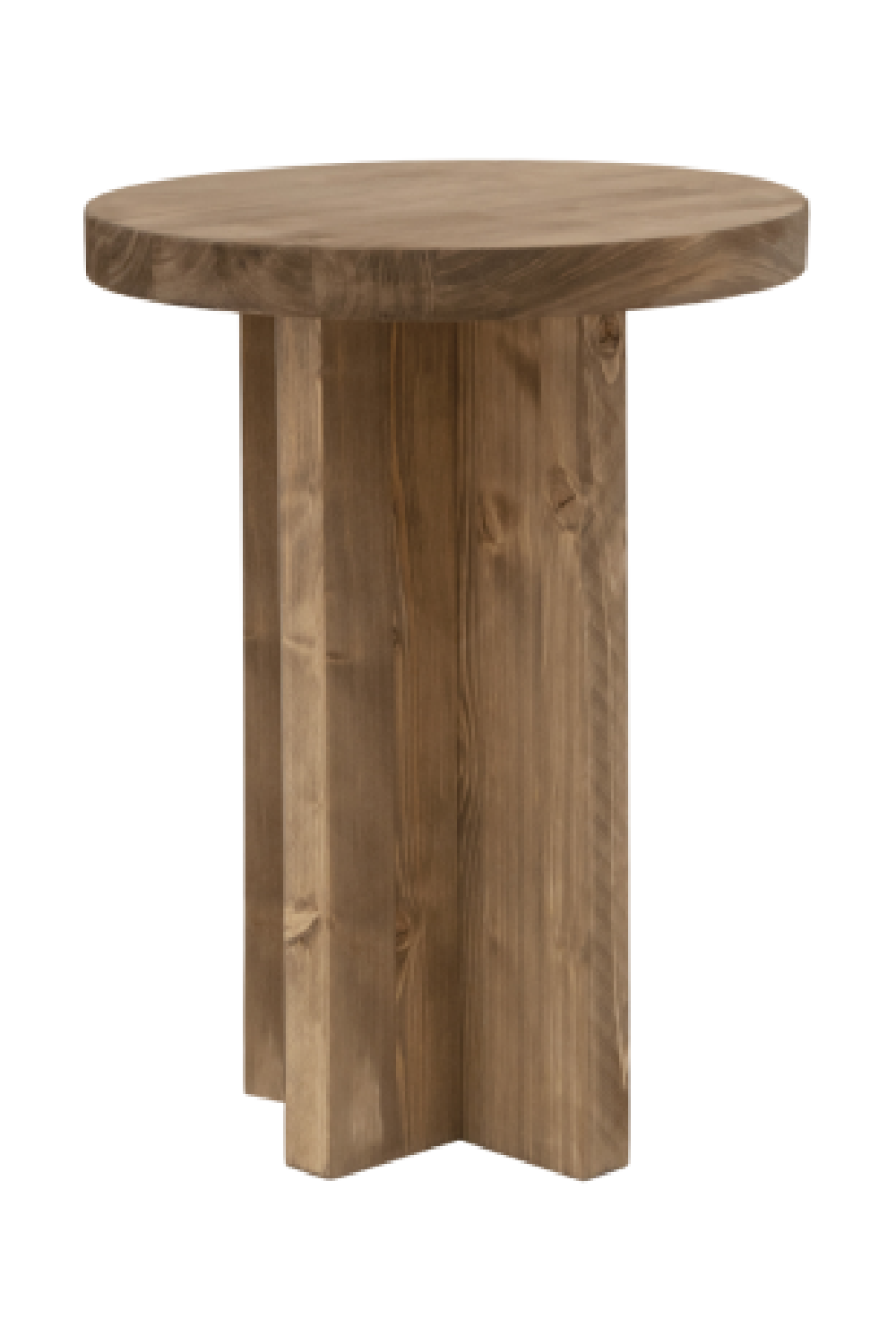 Japandi Round Bedside Table | Decowood Tokyo | Oroa.com