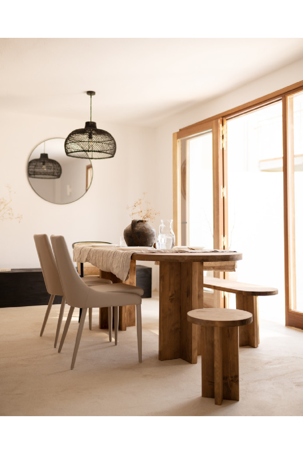 Round Solid Wood Stool | Decowood Tokyo | Oroa.com