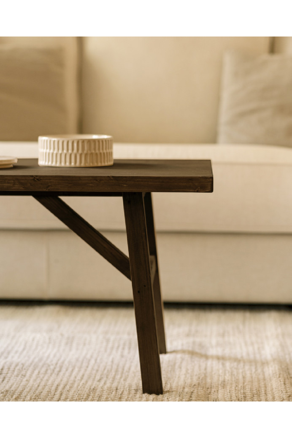 Scandinavian Wooden Coffee Table | Decowood Siep | OROA.com