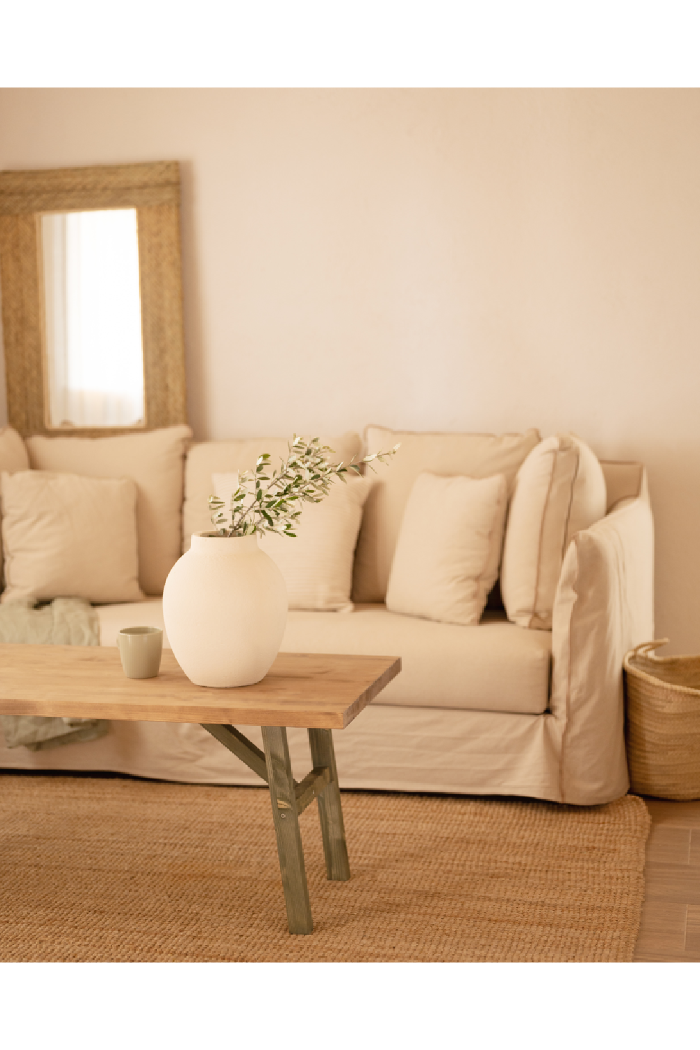 Scandinavian Wooden Coffee Table | Decowood Siep | OROA.com