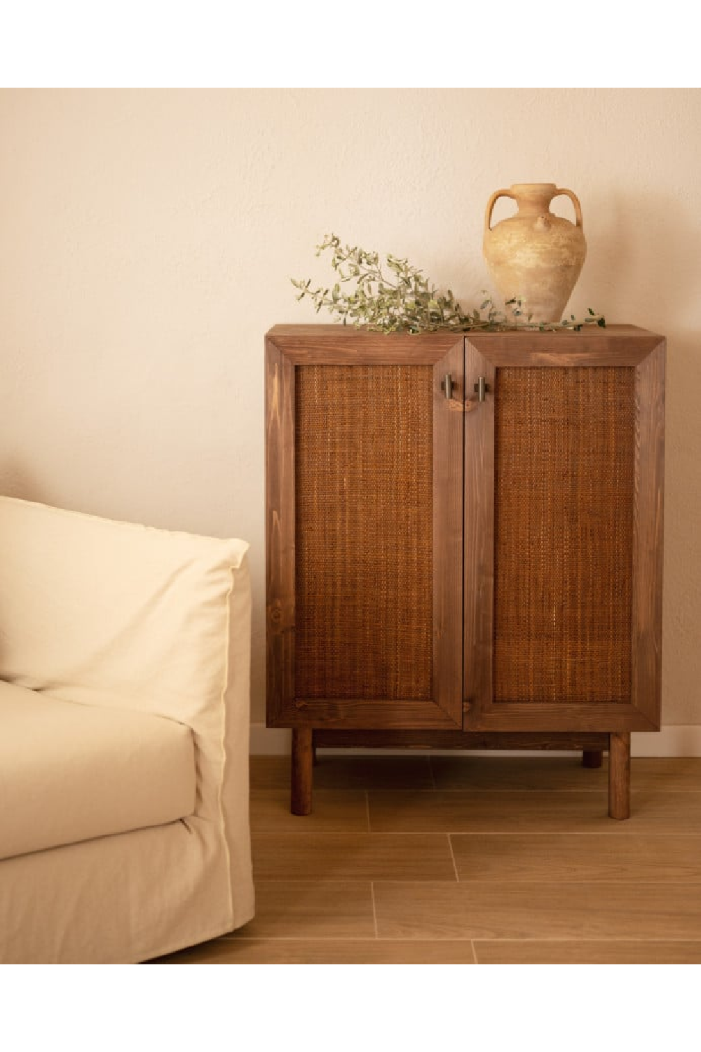 Rattan Weave 2-Door Sideboard | Decowood Olivia | Oroa.com