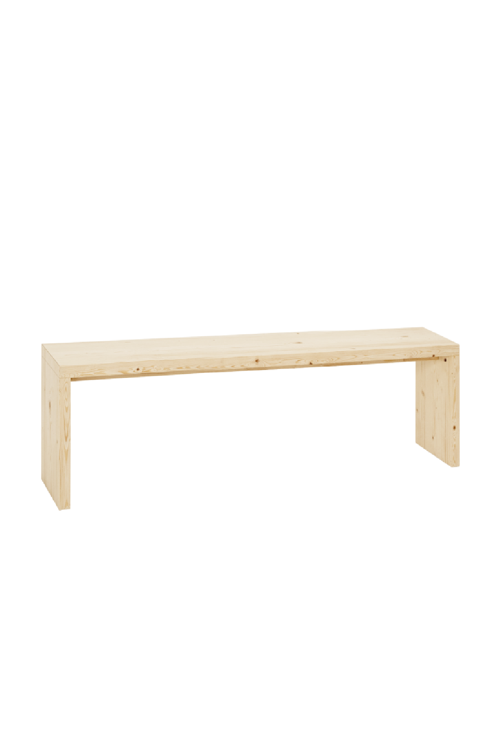 Angular Solid Wood Bench | Decowood Telva | OROA.com