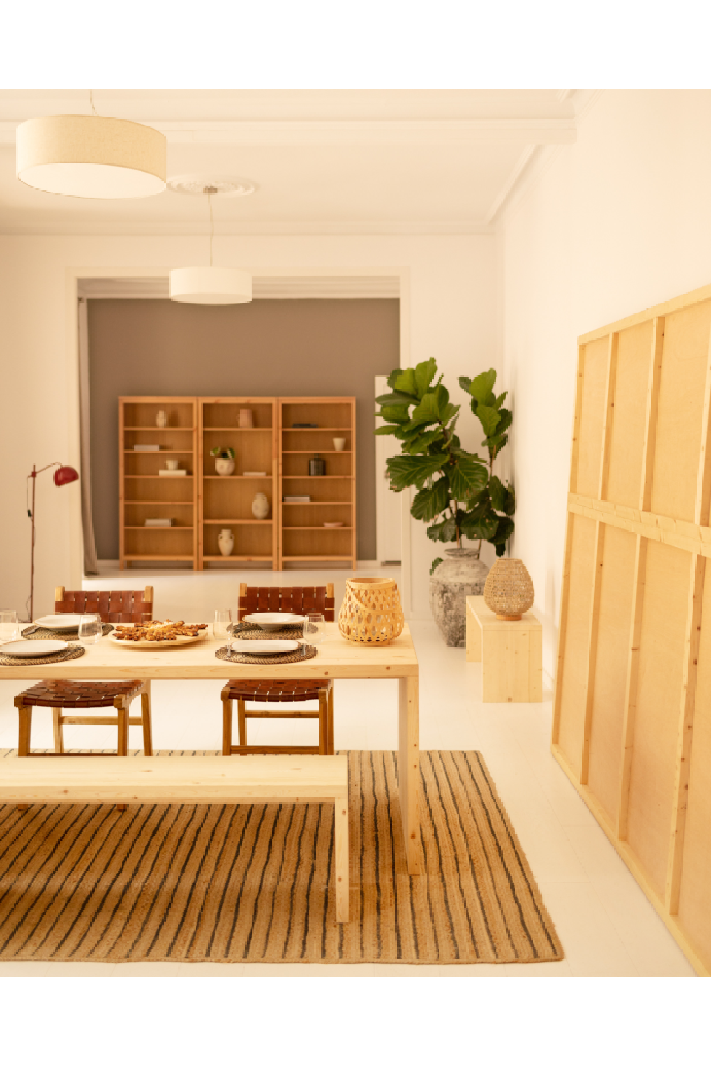 Angular Solid Wood Dining Table | Decowood Telva | Oroa.com