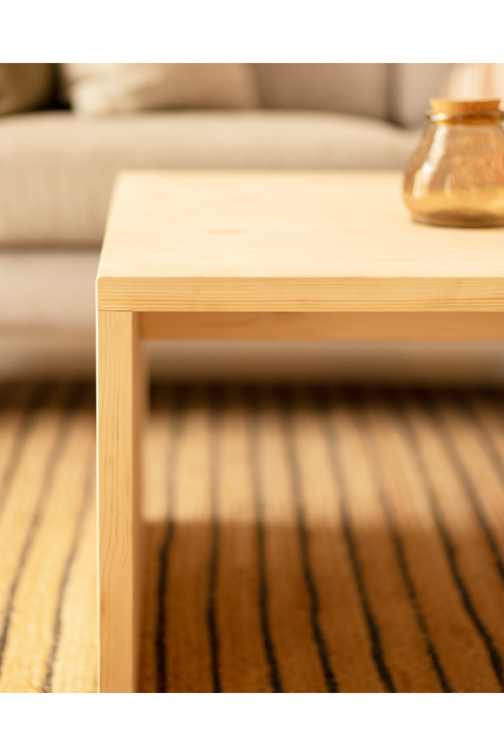 Angular Solid Wood Coffee Table | Decowood Telva | Oroa.com