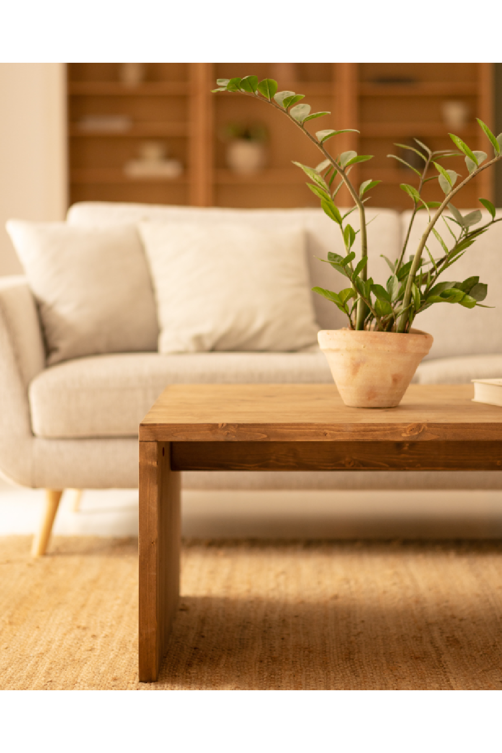 Angular Solid Wood Coffee Table | Decowood Telva | Oroa.com