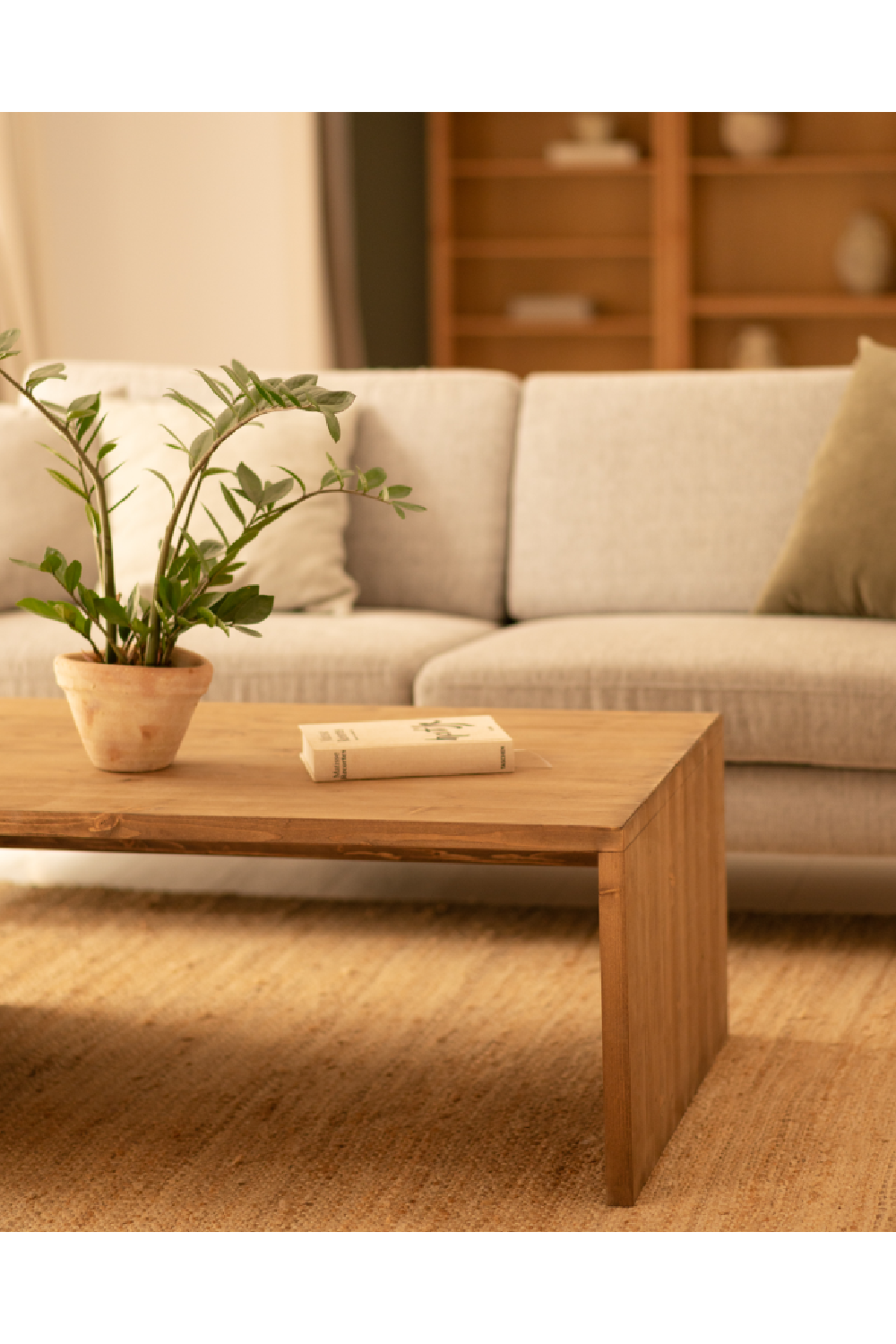 Angular Solid Wood Coffee Table | Decowood Telva | Oroa.com