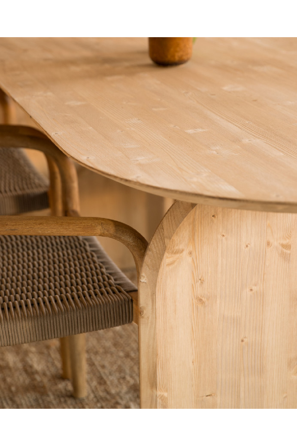 Wooden Oval Coffee Table | Decowood Bloom | Oroa.com