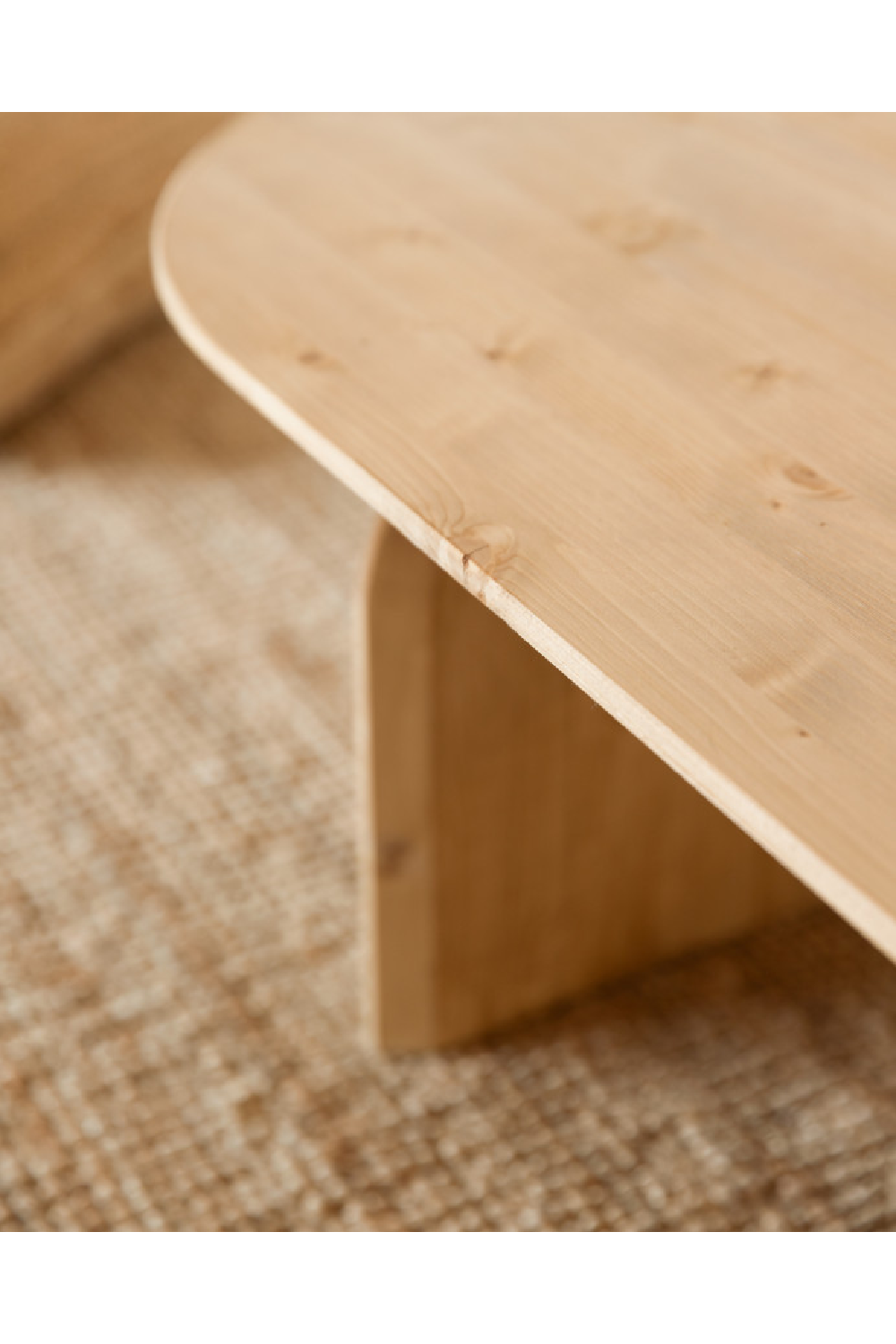 Wooden Oval Coffee Table | Decowood Bloom | Oroa.com
