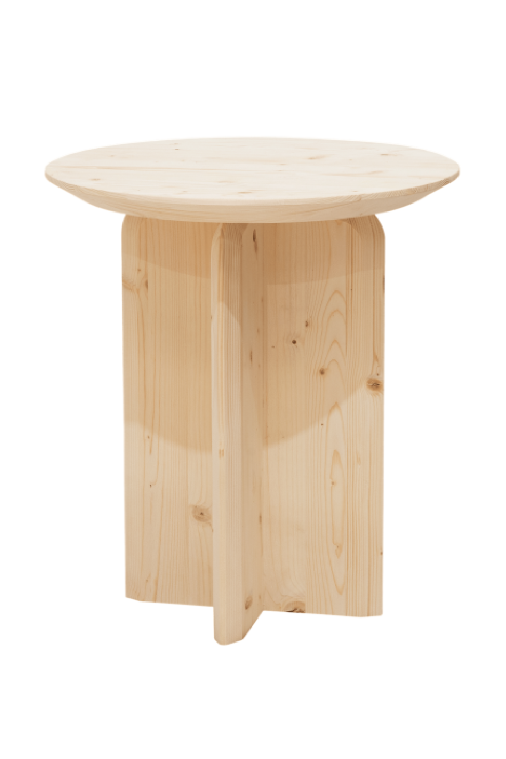 Round Solid Wood Side Table | Decowood Bloom | Oroa.com