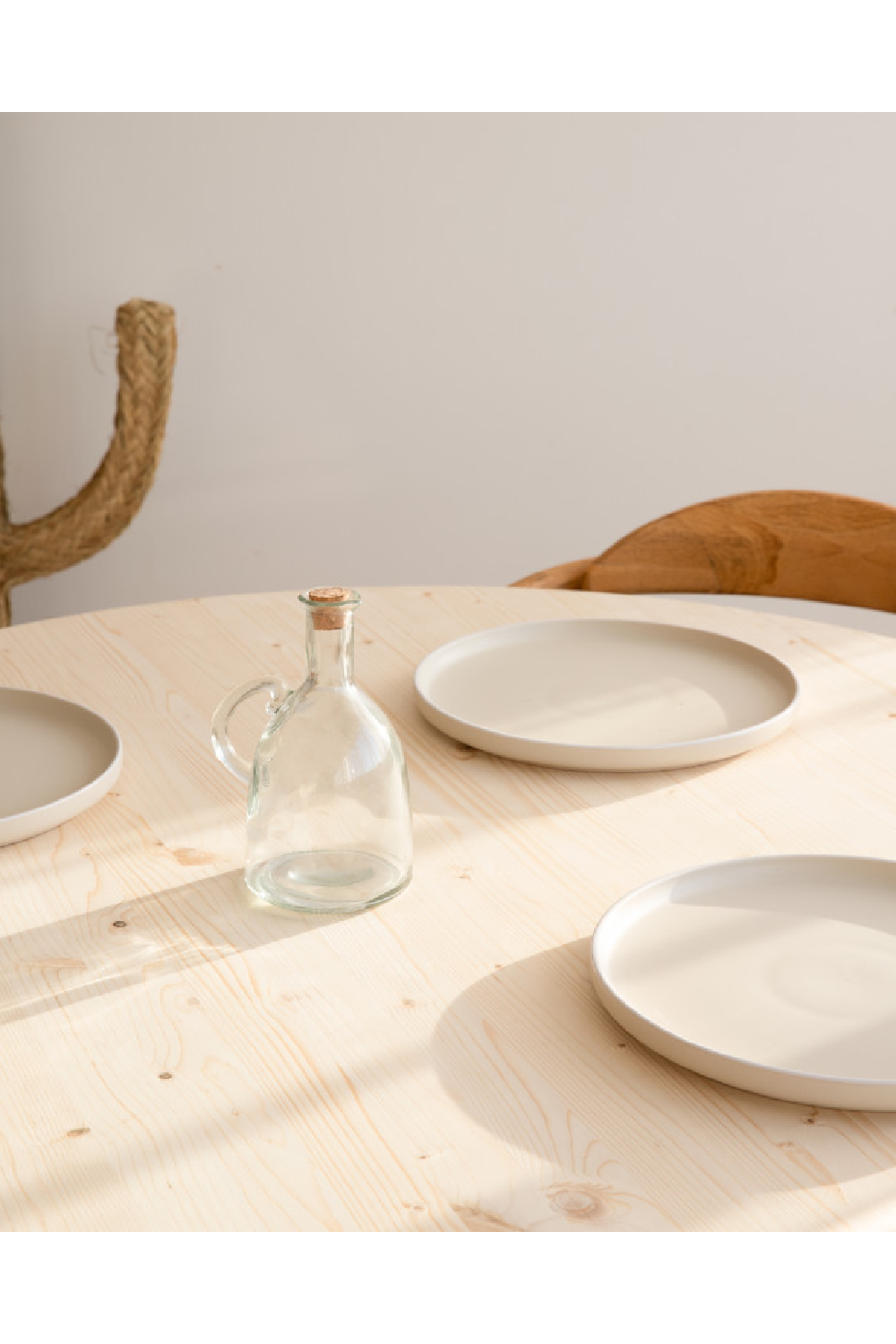 Japandi Round Dining Table | Decowood Tokyo | Oroa.com