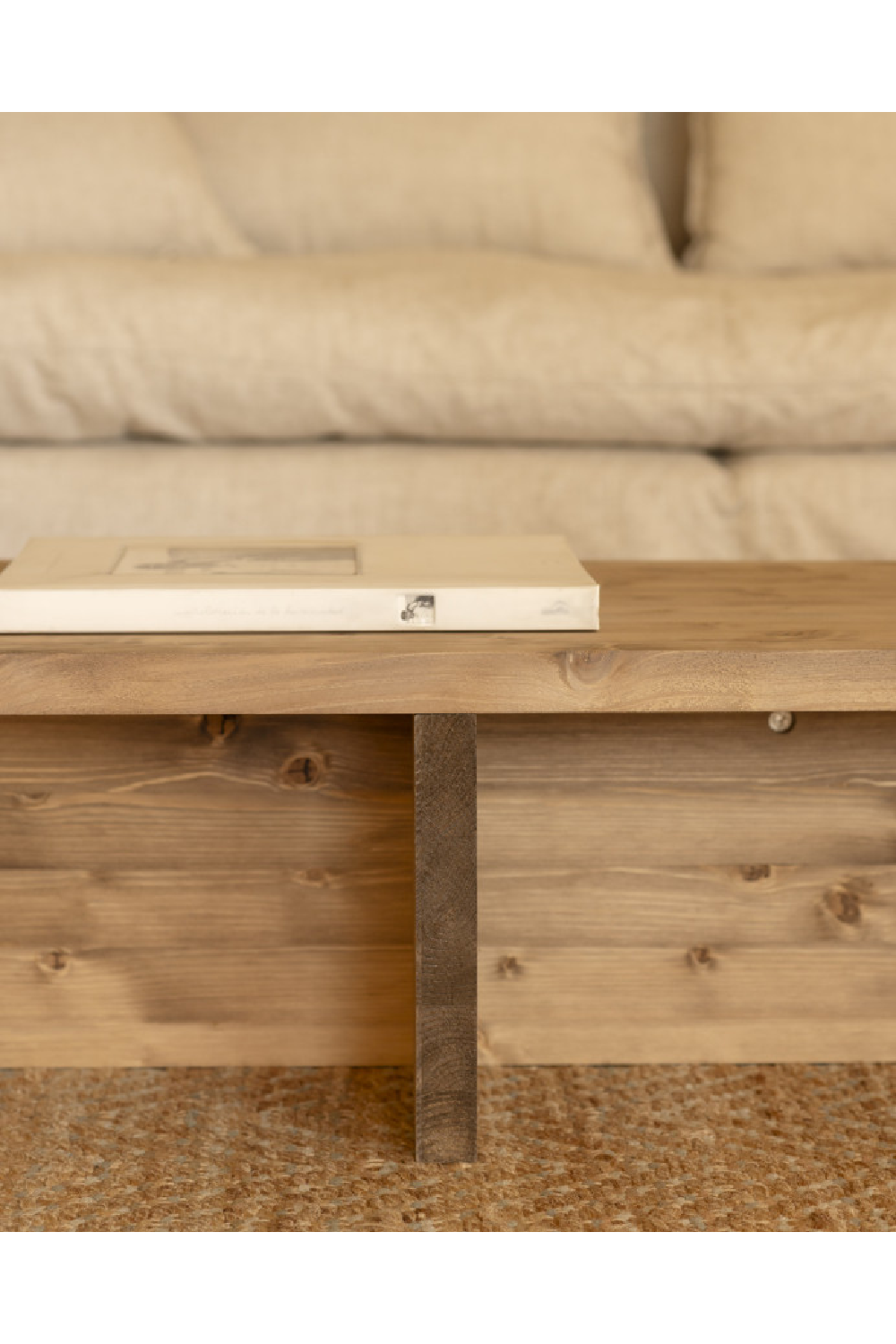 Varnished Wood Coffee Table | Decowood Sam | OROA.com