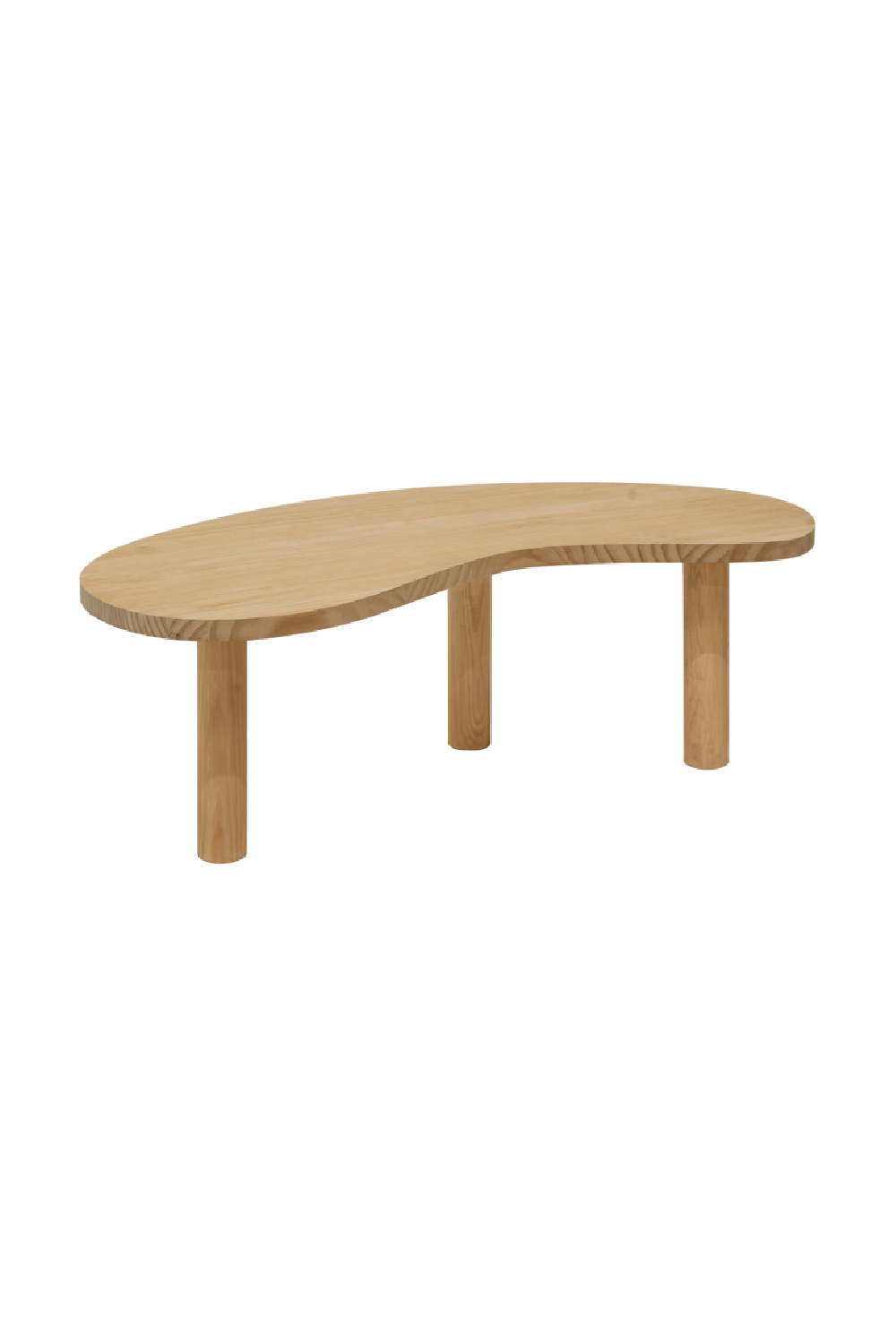 Curved Wooden Coffee Table | Decowood Gina | Oroa.com