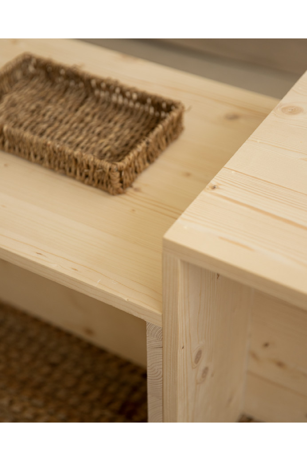 Cantilevered Solid Wood Coffee Tables (2) | Decowood Theo | Oroa.com