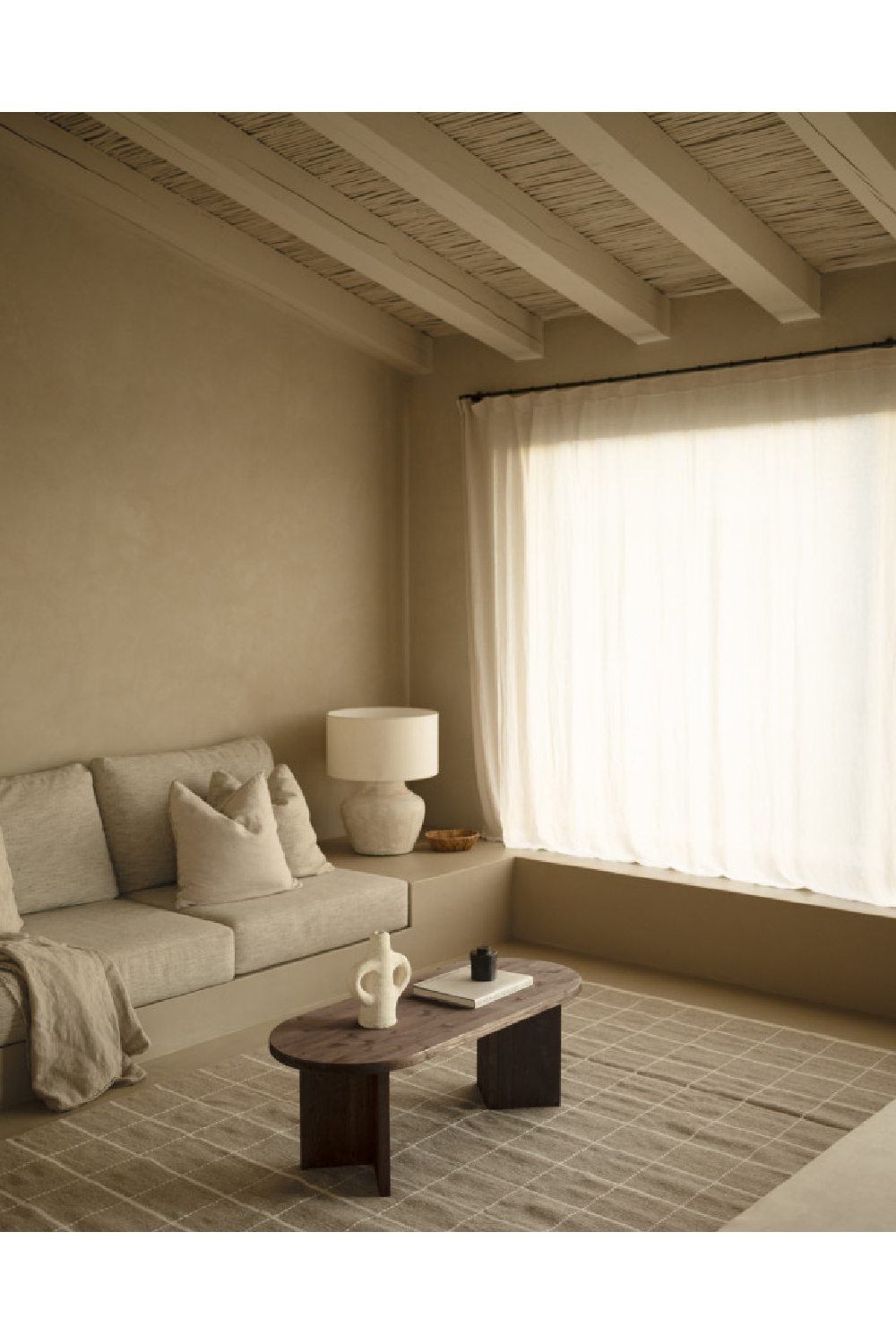 Oval Wood Coffee Table | Decowood Osaka | Oroa.com