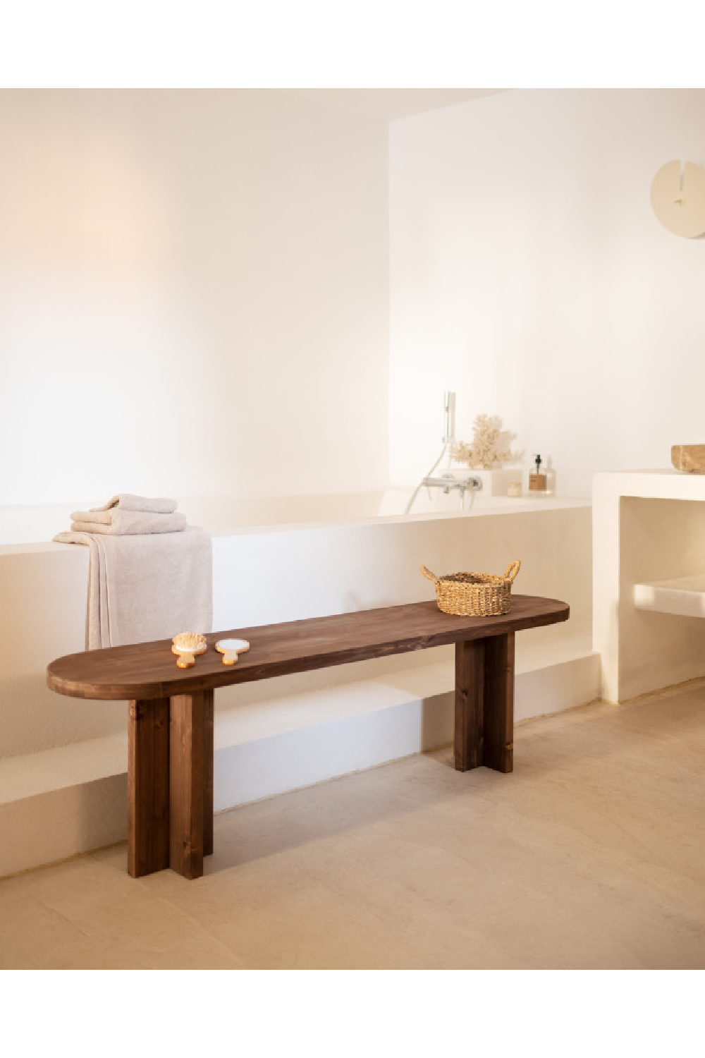 Oval Dining Table and Bench Set | Decowood Tokyo | Oroa.com