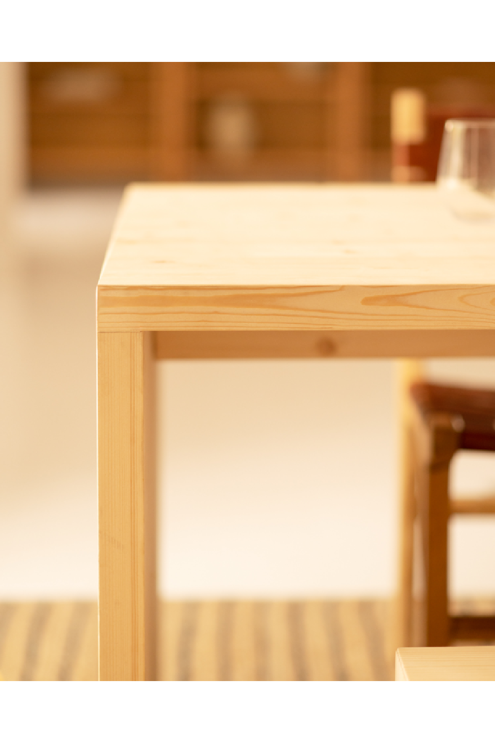 Angular Dining Table and Bench Set | Decowood Telva | Oroa.com