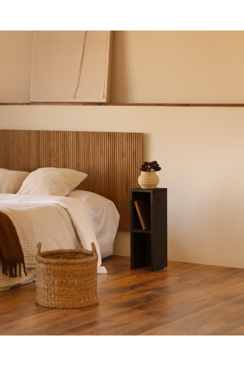 Fir Wood Bedside Table Set (2) | Decowood Lina | Oroa.com