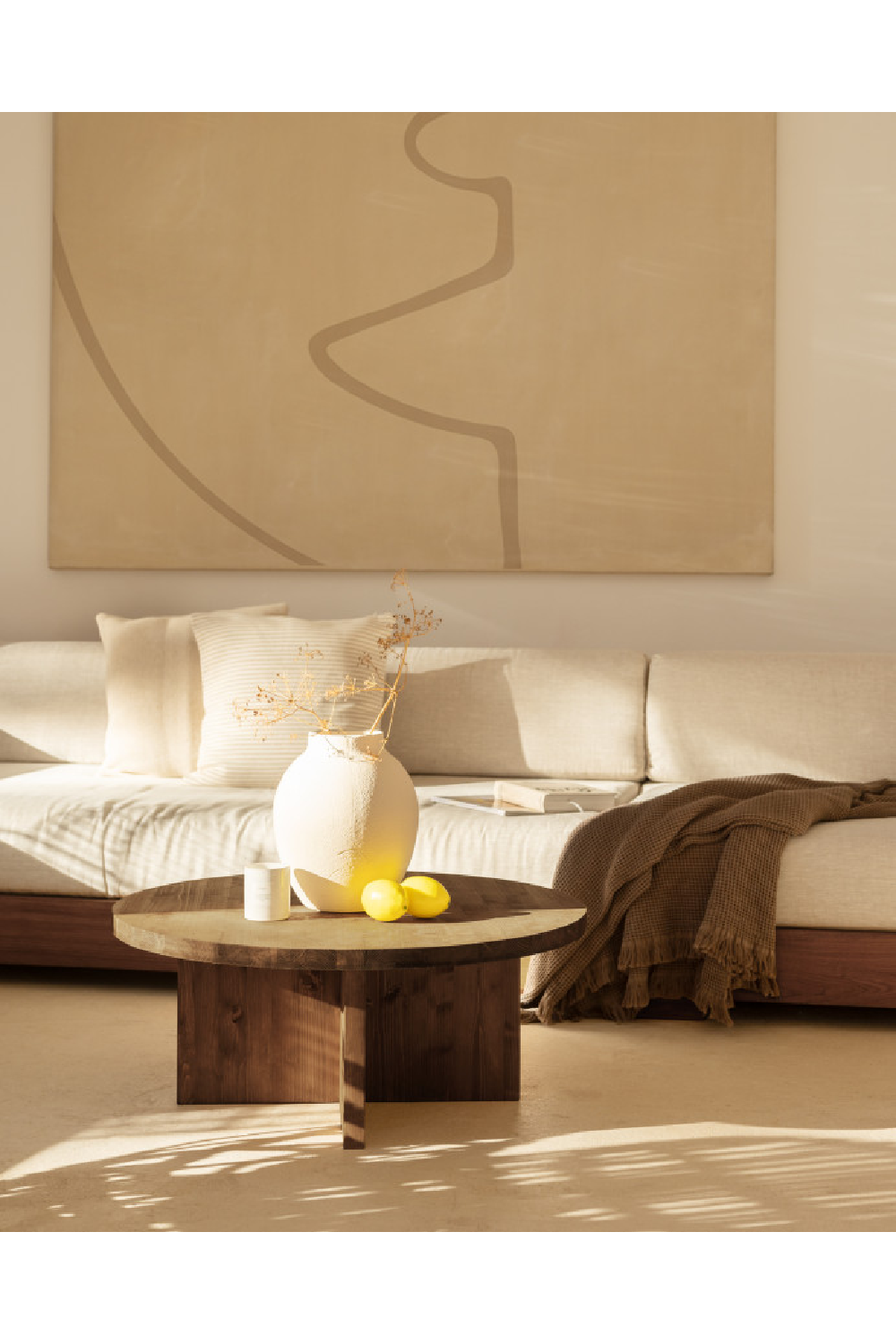 Crossed Base Wooden Coffee Tables (2) | Decowood Tokyo | Oroa.com