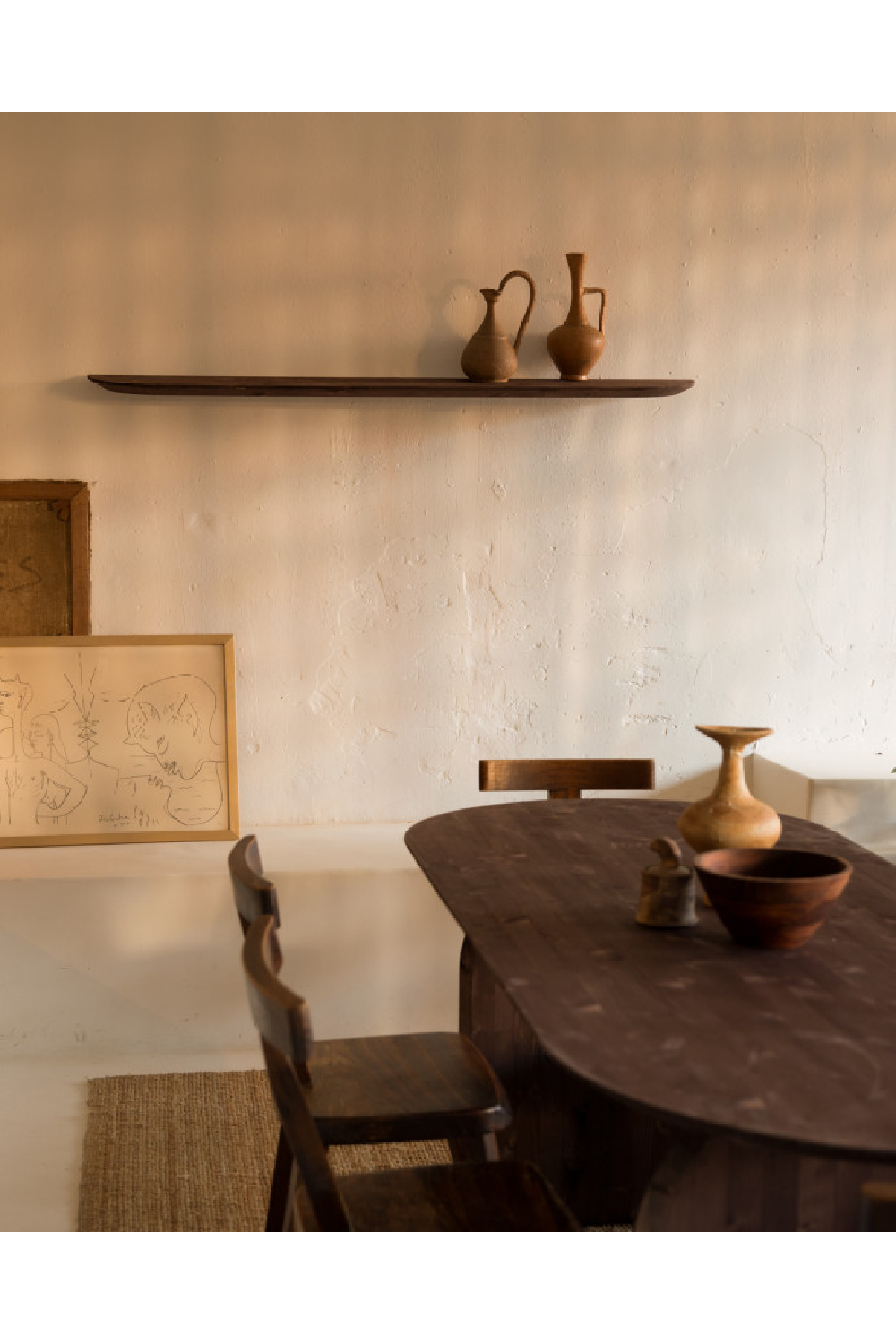 Solid Wood Floating Shelves (2) | Decowood Bloom | Oroa.com