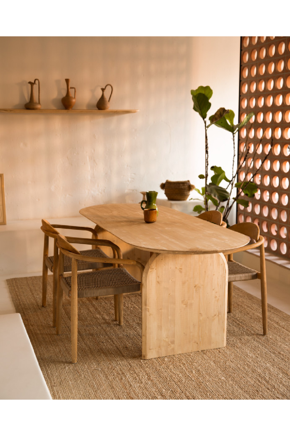 Solid Wood Floating Shelves (2) | Decowood Bloom | Oroa.com