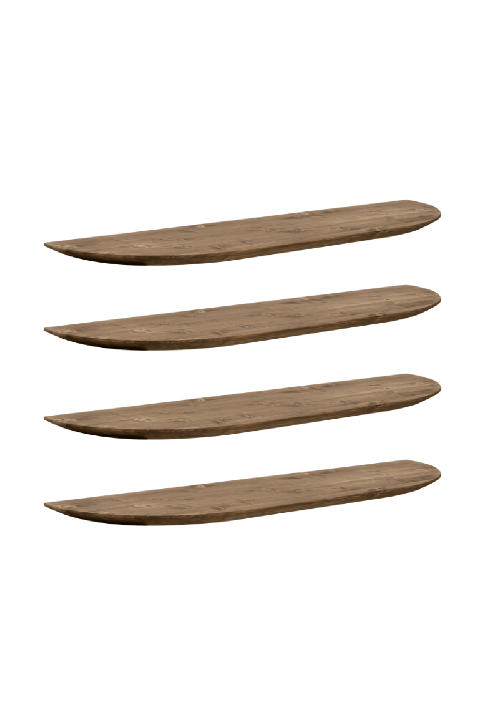 Organic-Shaped Floating Shelves (4) | Decowood Bloom | Oroa.com