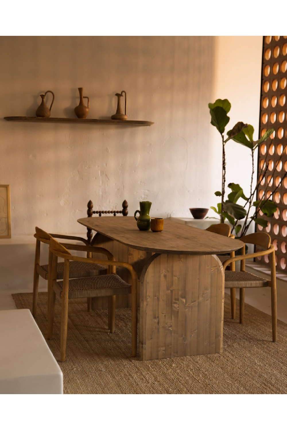 Organic-Shaped Floating Shelves (4) | Decowood Bloom | Oroa.com