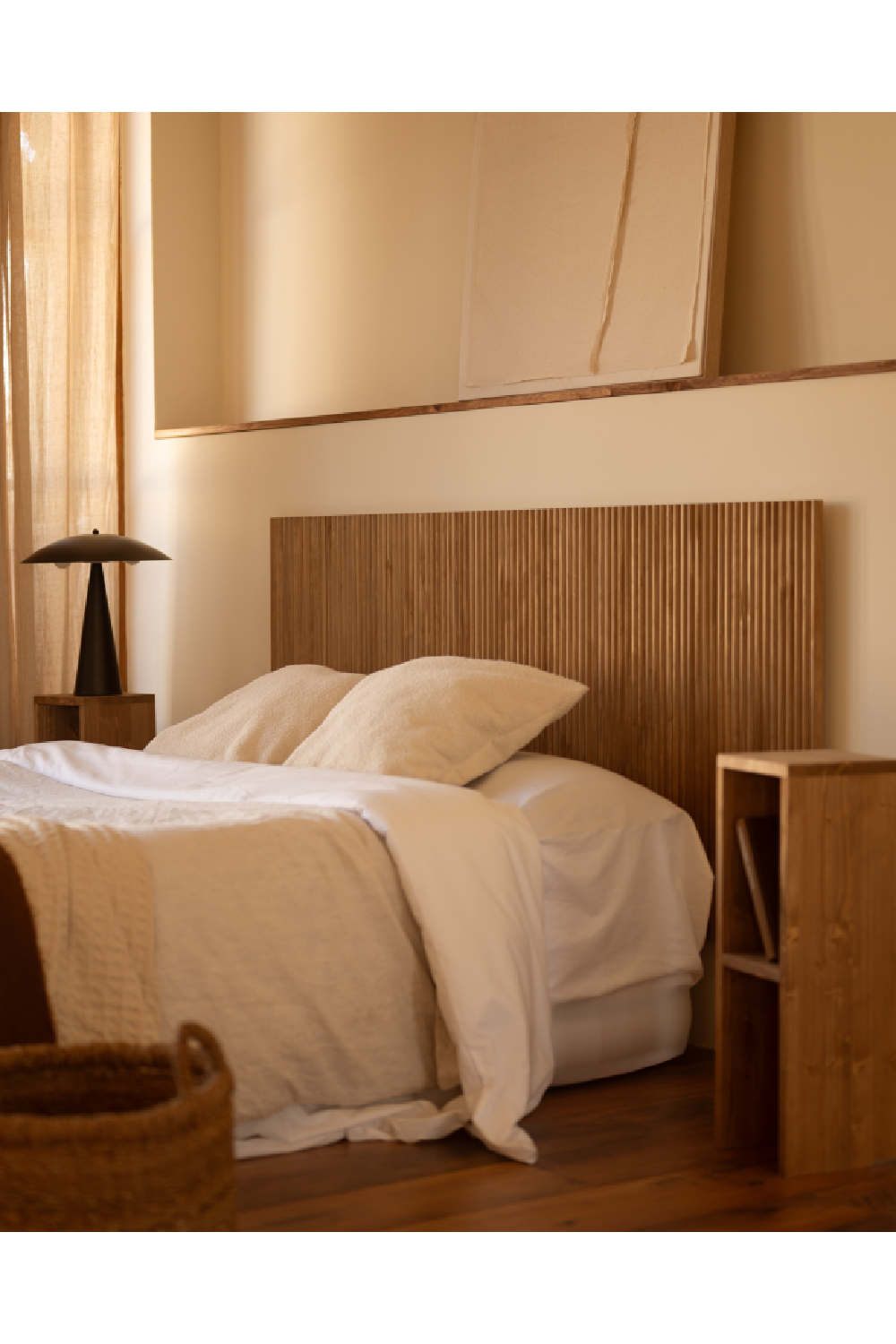 Fluted Wood Headboard | Decowood Bali | Oroa.com