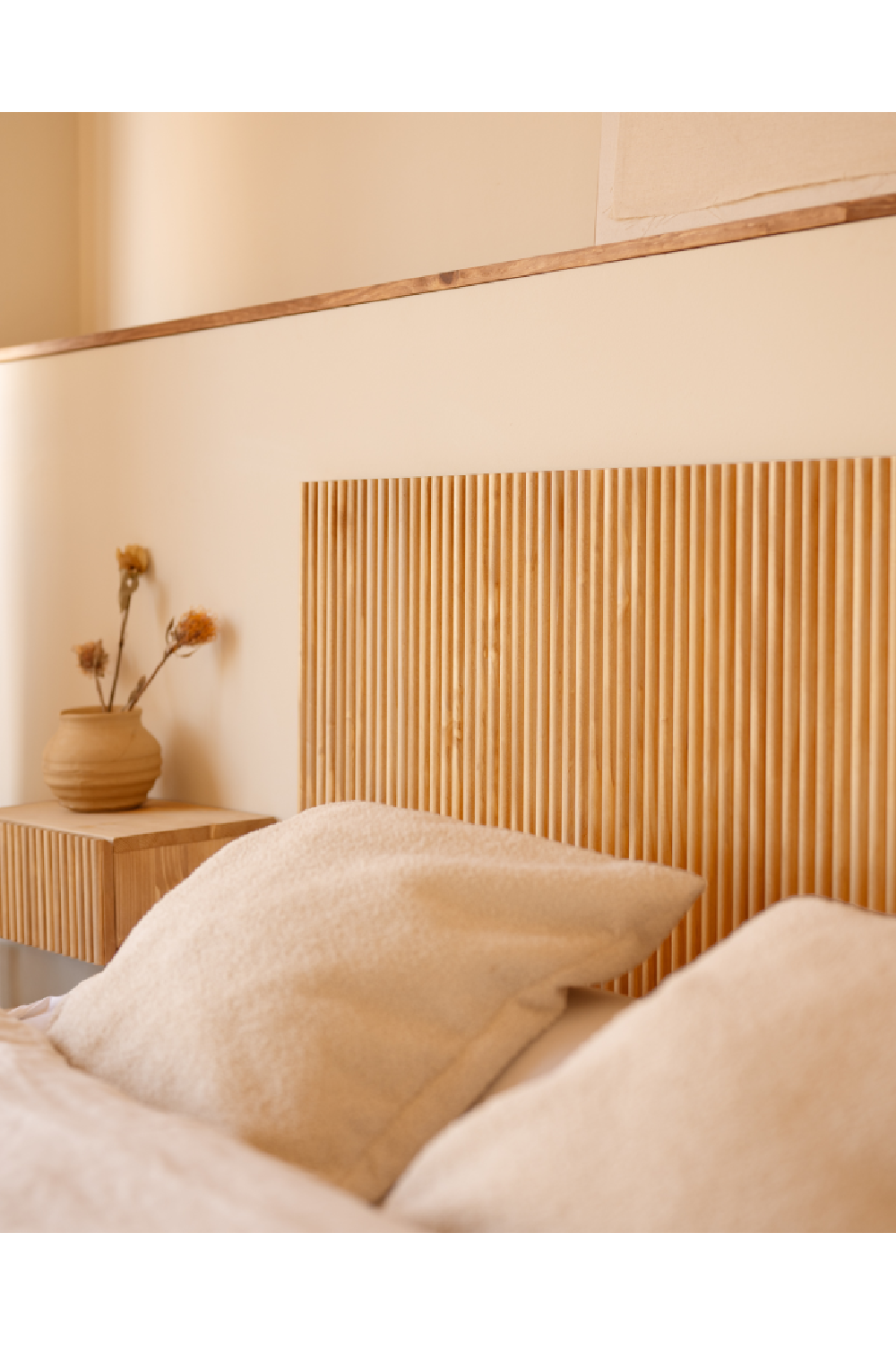 Fluted Wood Headboard | Decowood Bali | Oroa.com