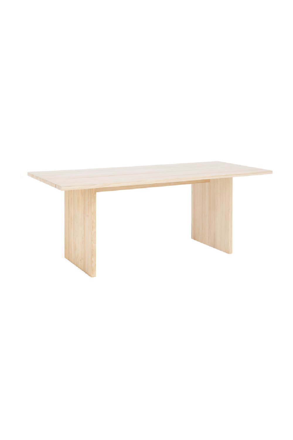 Fluted Wood Legs Dining Table | Decowood Bali | Oroa.com