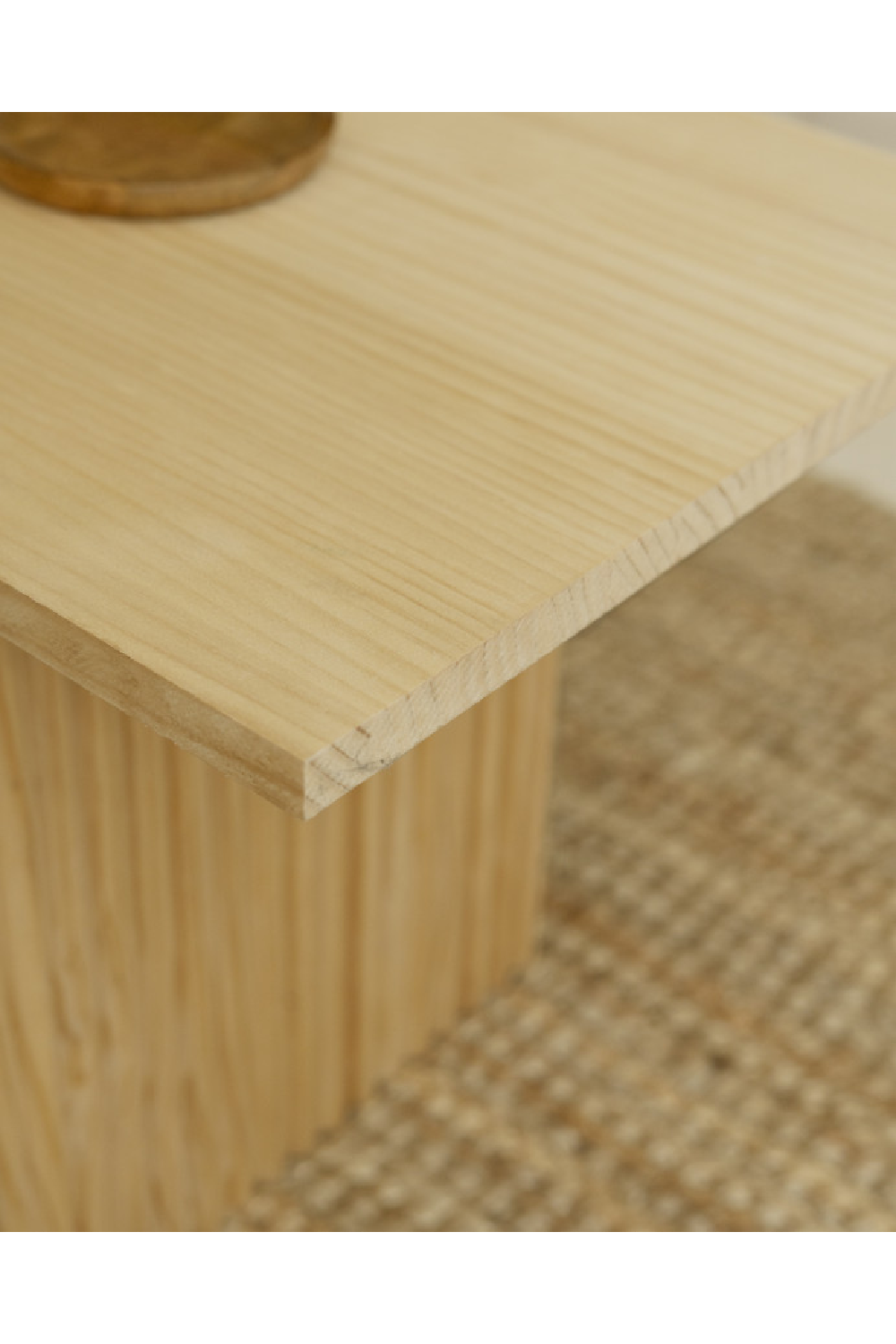 Fluted Legs Wooden Coffee Table | Decowood Bali | Oroa.com