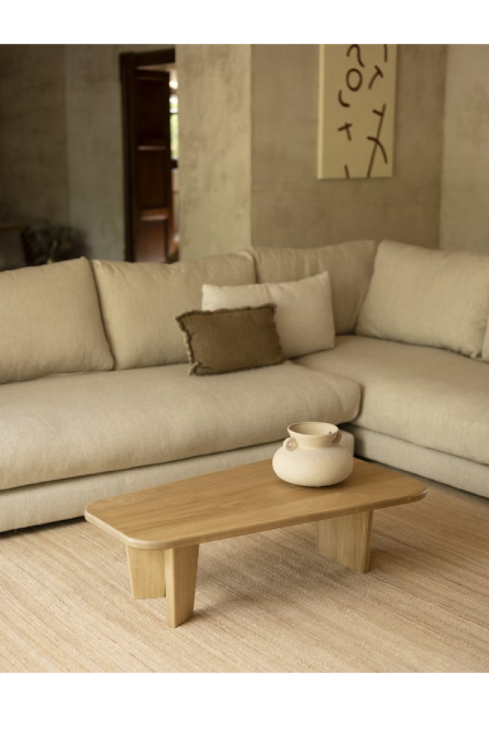 3-Legged Poplar Coffee Table | Decowood Bimba | Oroa.com