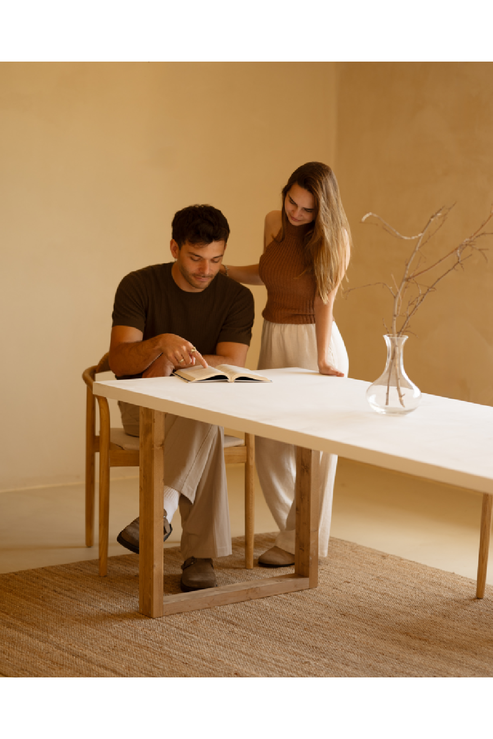 Scandinavian Style Dining Table | Decowood Cairo | Oroa.com