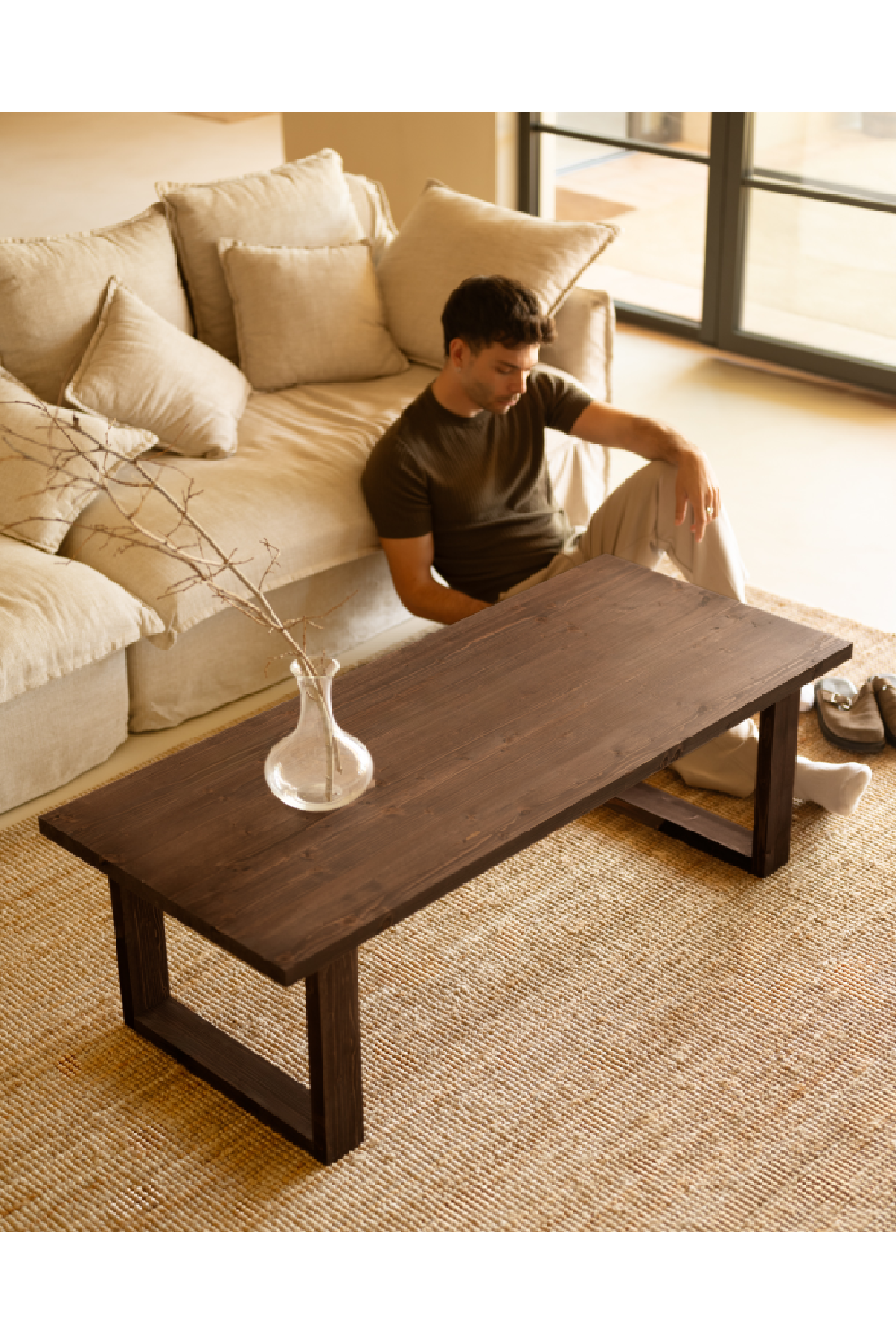 Minimalist Rectangular Coffee Table | Decowood Cairo | Oroa.com