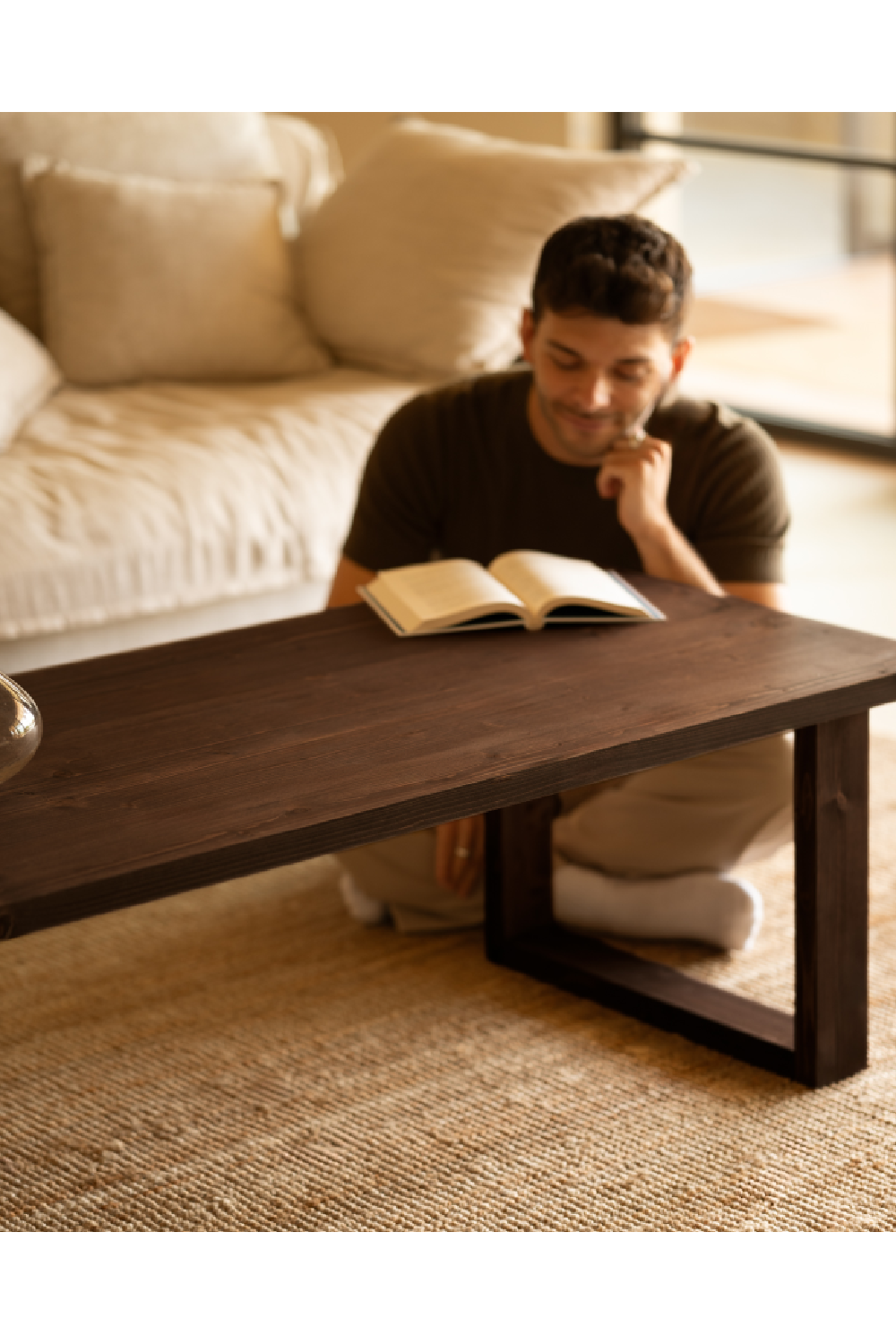 Minimalist Rectangular Coffee Table | Decowood Cairo | Oroa.com