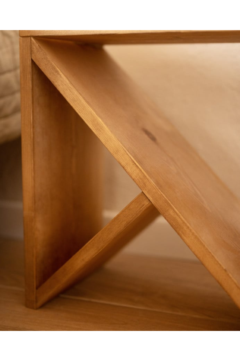 Solid Pine Side Tables (2) | Decowood Stoke | OROA.com