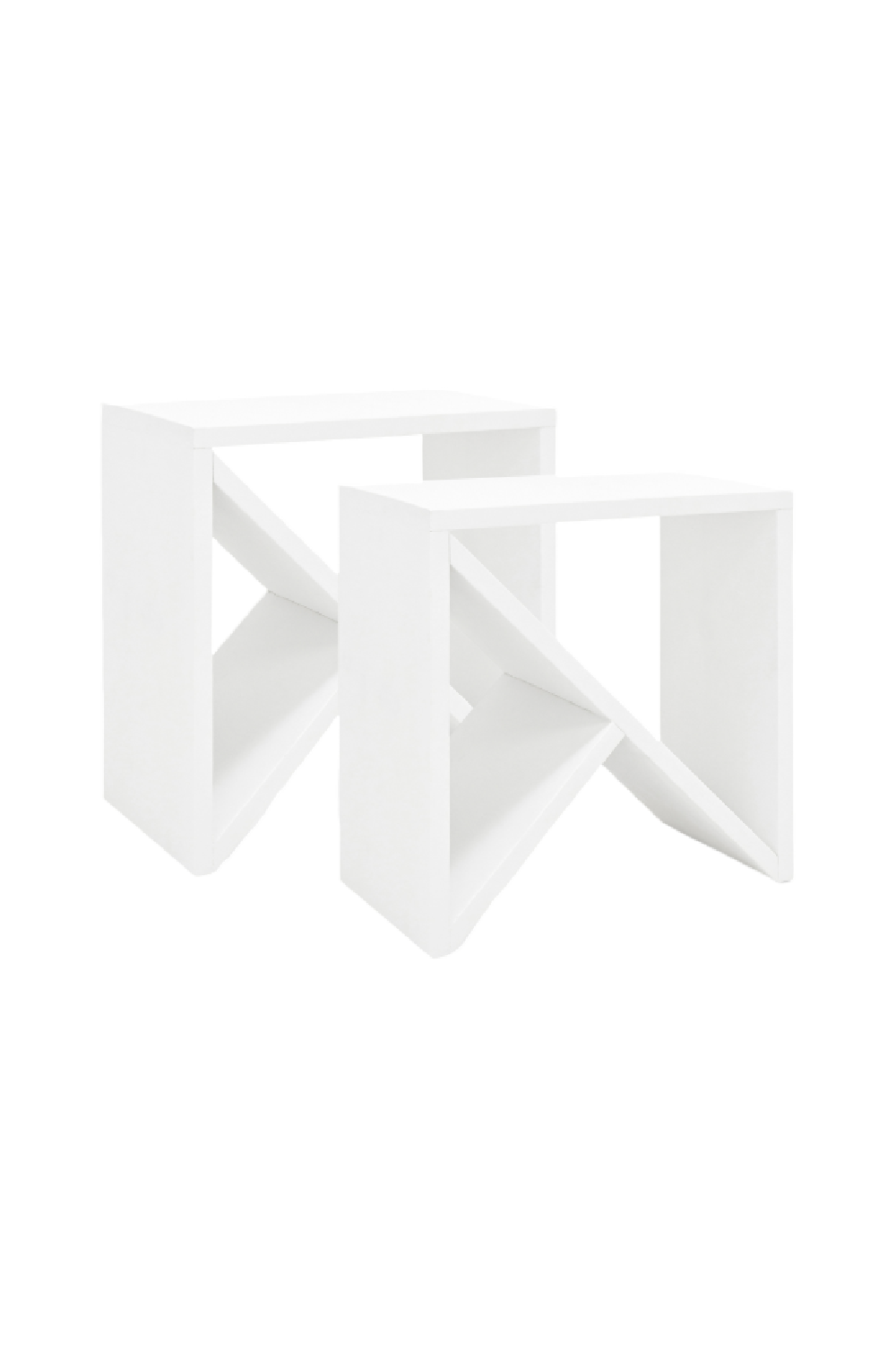 Solid Pine Side Tables (2) | Decowood Stoke | OROA.com