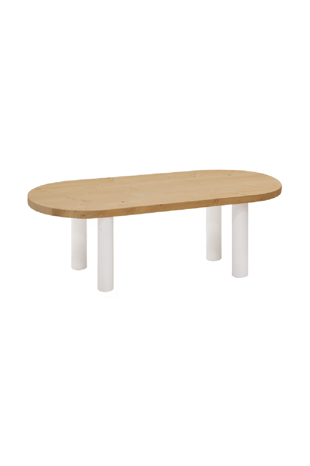 Tinted Wood Oval Coffee Table | Decowood Gina | Oroa.com