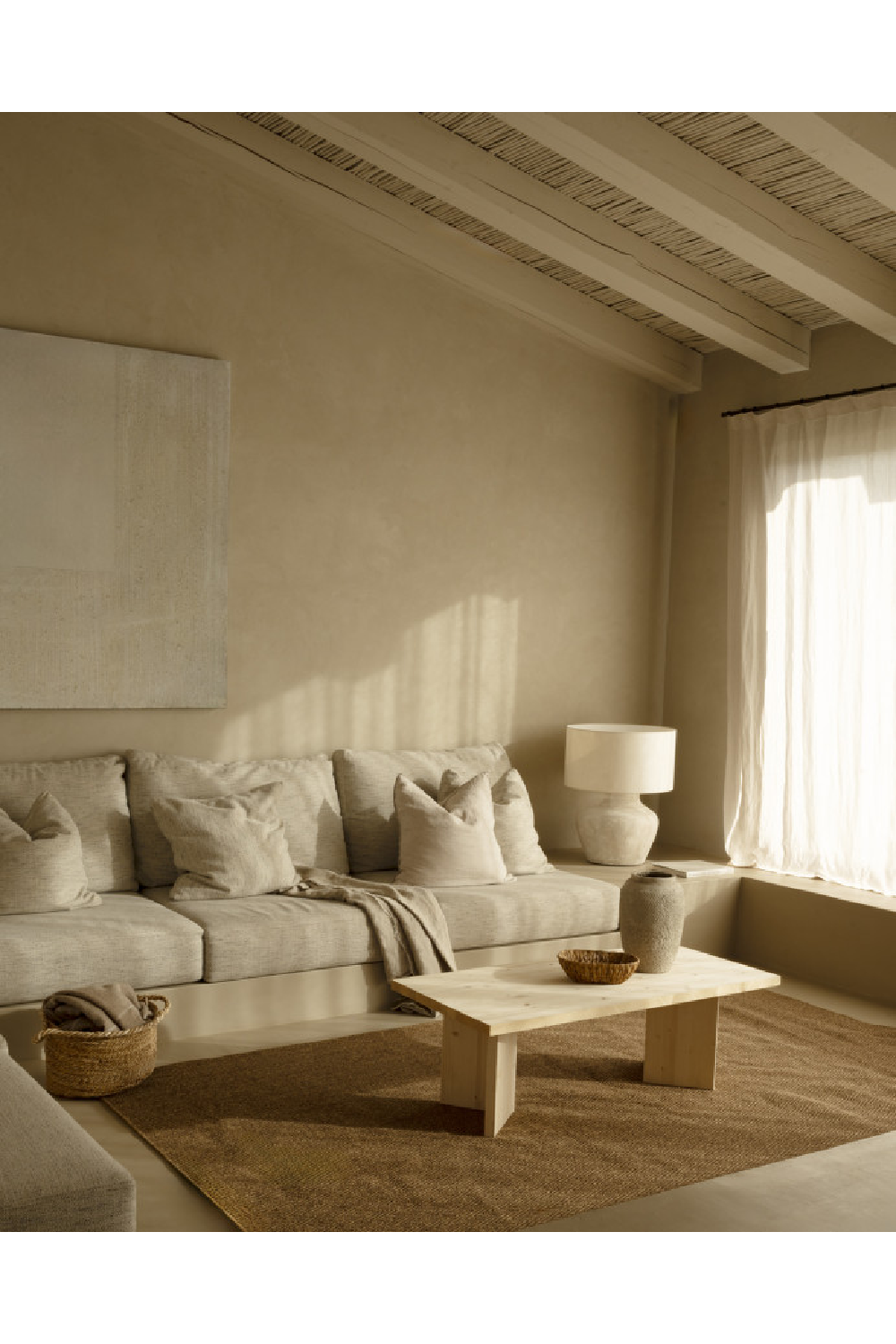 Rectangular Fir Wood Coffee Table | Decowood Kyoto | Oroa.com