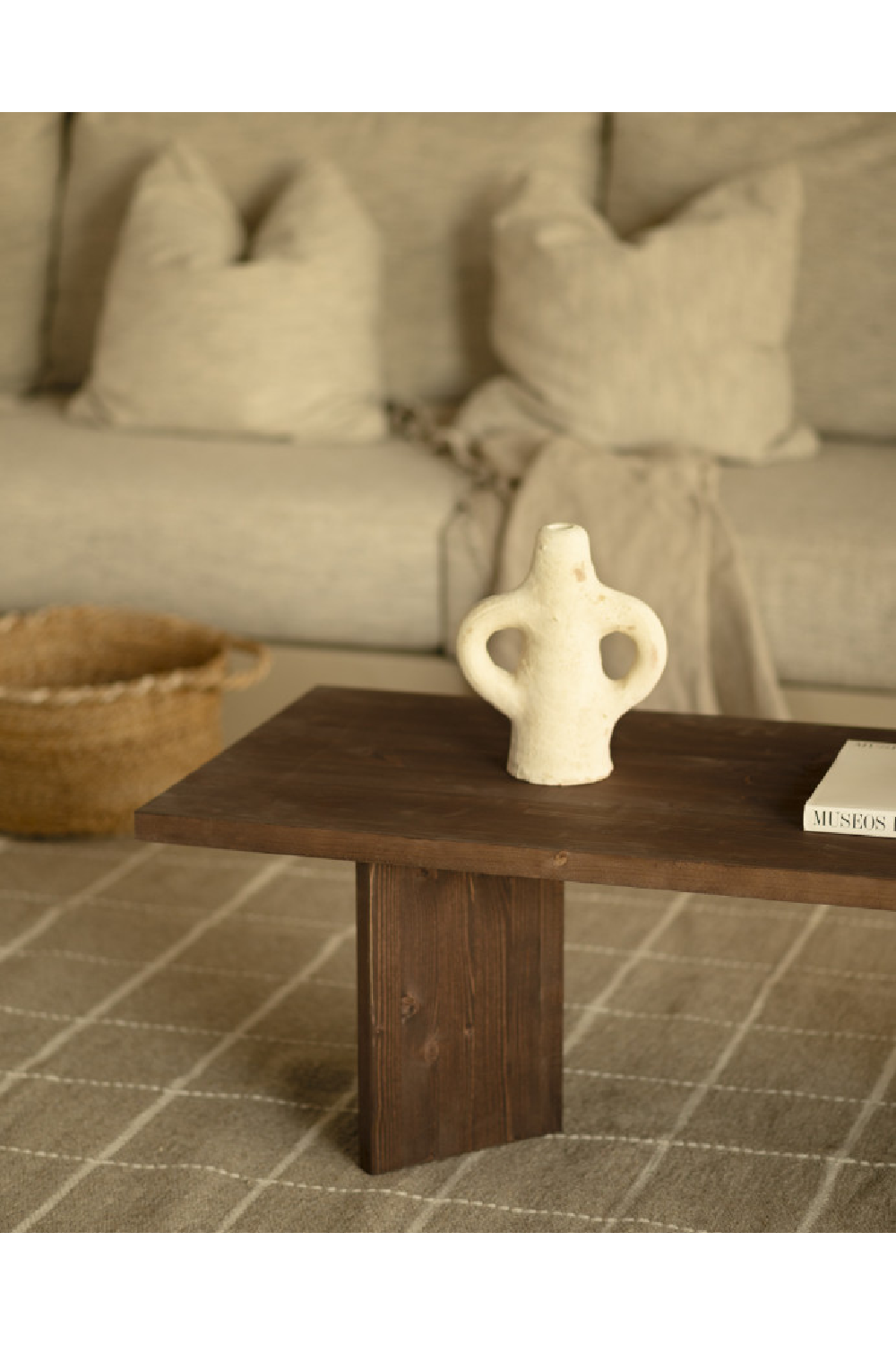 Rectangular Fir Wood Coffee Table | Decowood Kyoto | Oroa.com