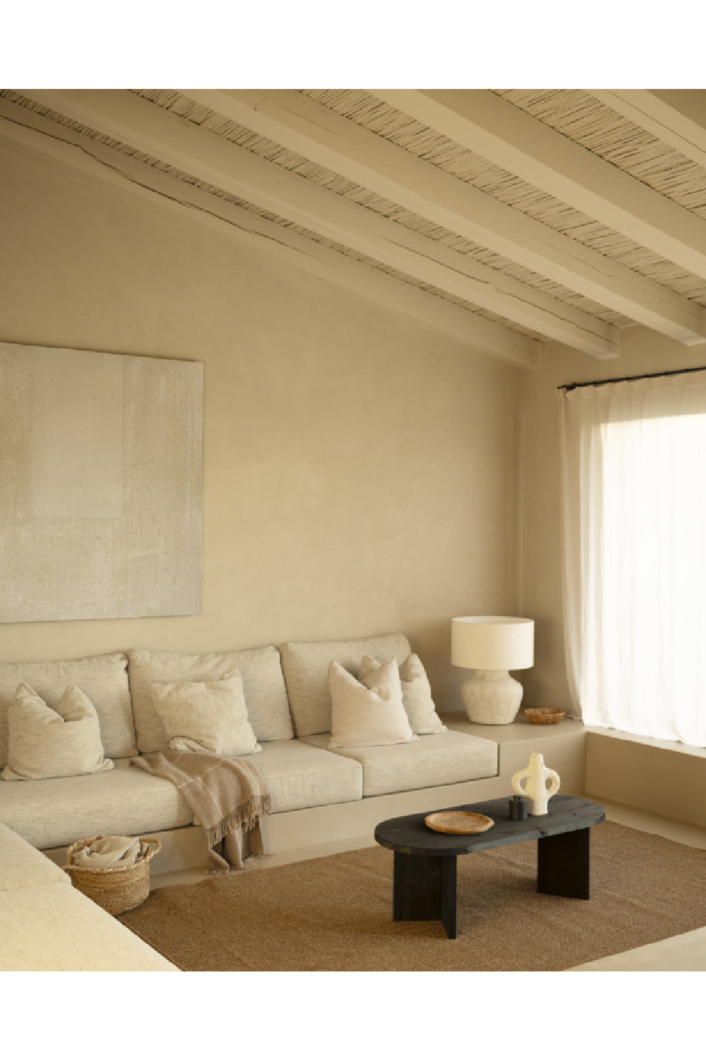 Oval Wood Coffee Table | Decowood Osaka | Oroa.com