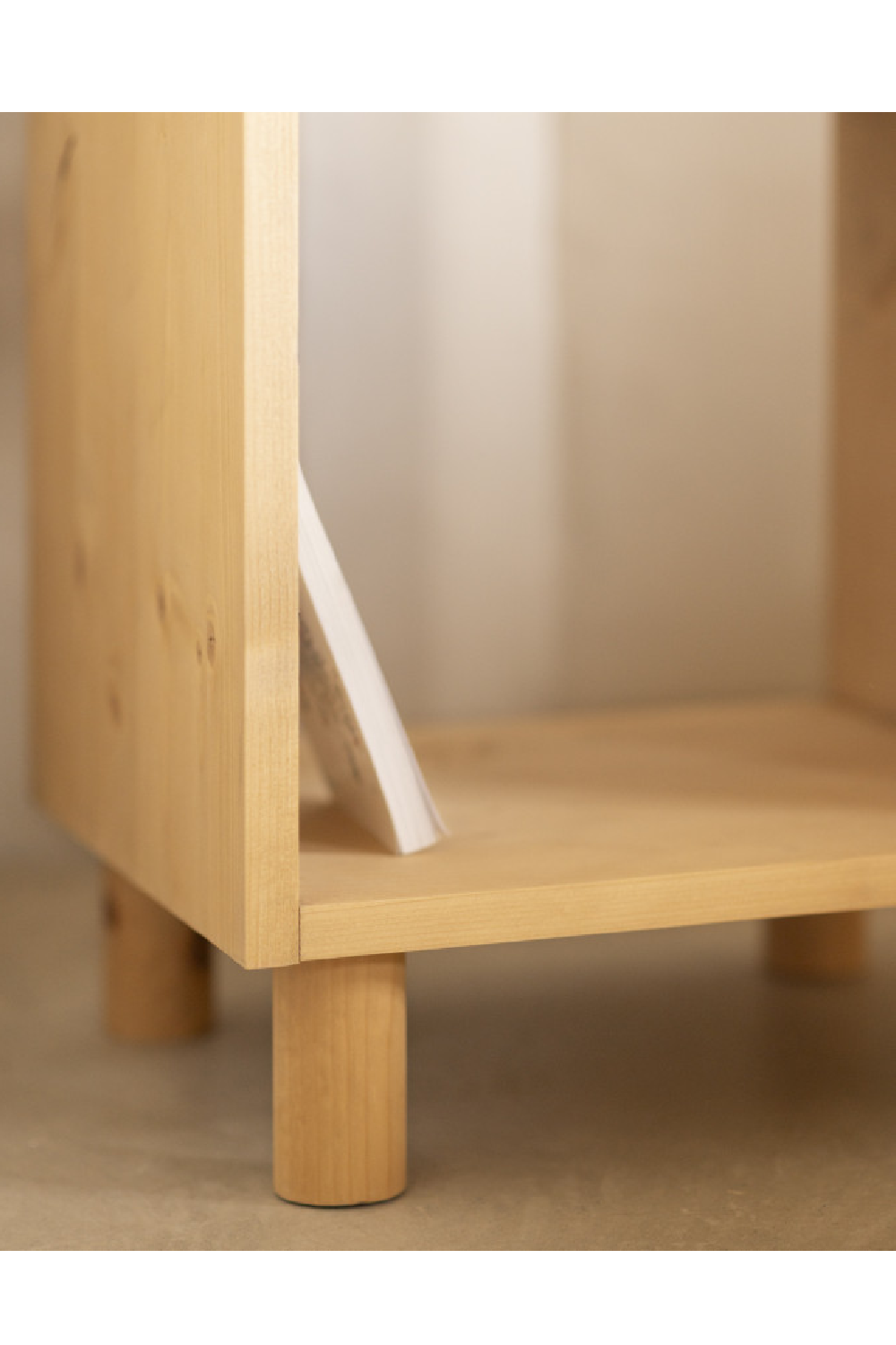 Minimalist Wooden Nightstand | Decowood Hera | Oroa.com