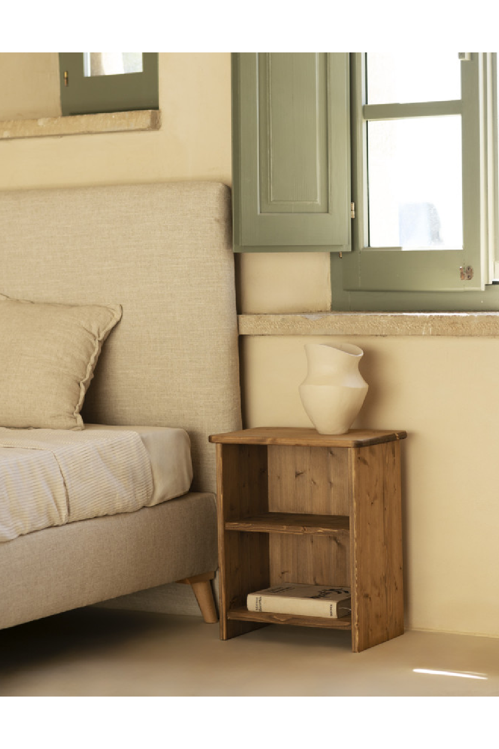 Wooden Open Compartment Nightstand | Decowood Ion | Oroa.com