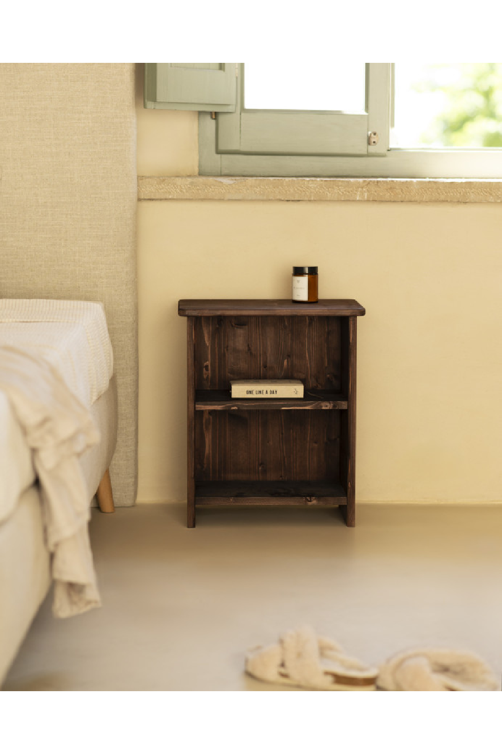 Wooden Open Compartment Nightstand | Decowood Ion | Oroa.com