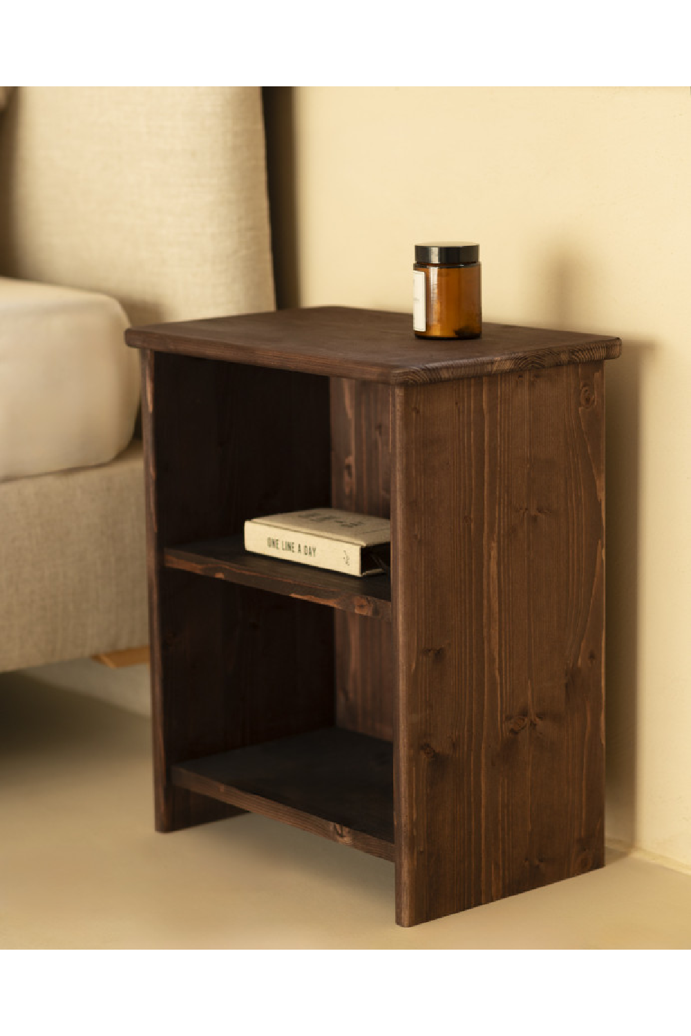Wooden Open Compartment Nightstand | Decowood Ion | Oroa.com
