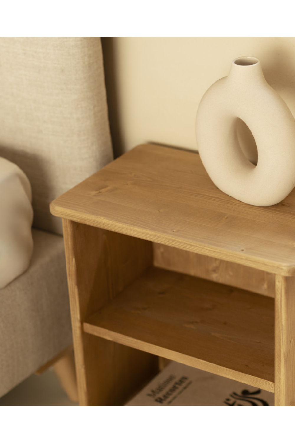 Wooden Open Compartment Nightstand | Decowood Ion | Oroa.com