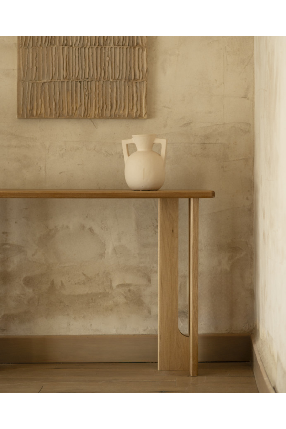 Varnished Poplar Wood Console Table | Decowood Lua | Oroa.com